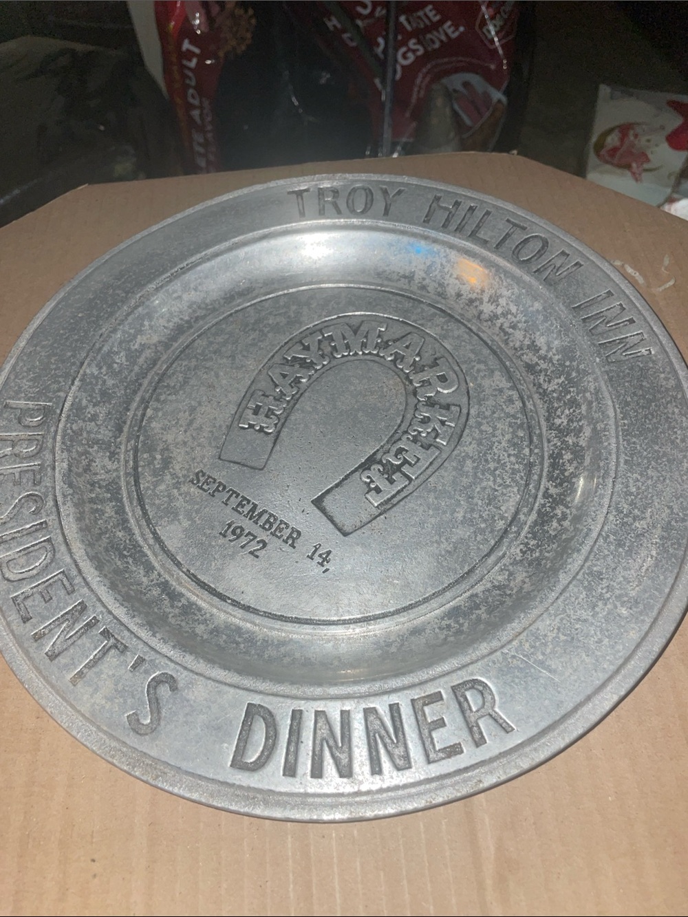 Gray Decorative Serving Plate